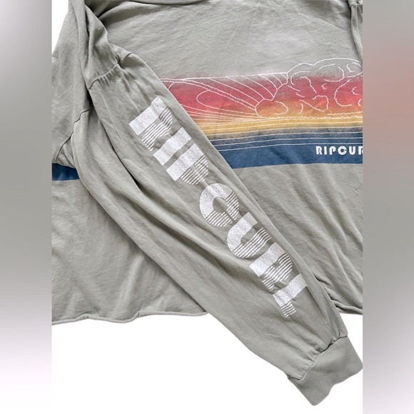 Rip Curl Scenic Waves Oversized Crop Long Sleeve Tee L - Picture 8 of 13